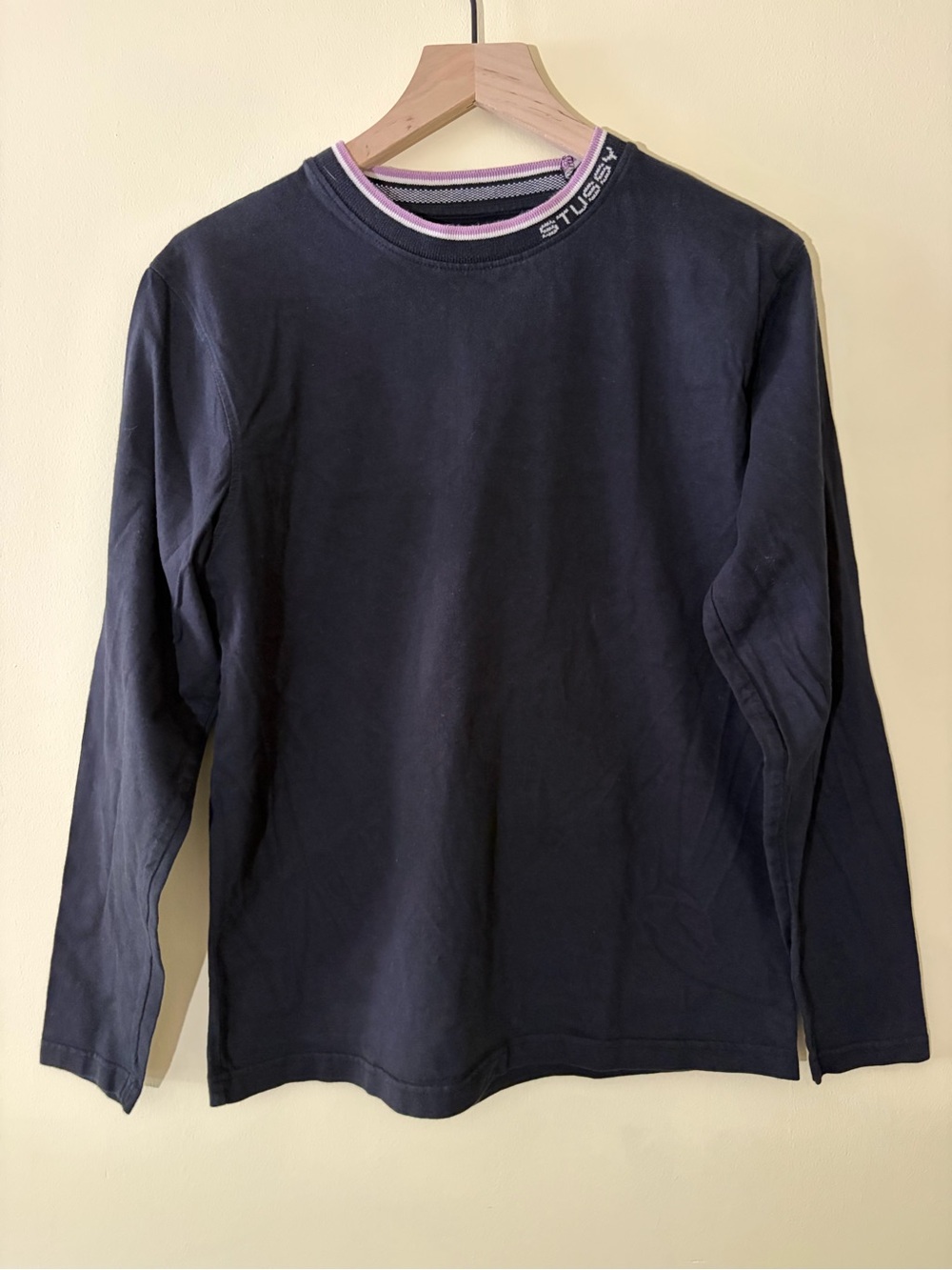 Stussy Collar Script Long Sleeve T-Shirt